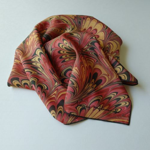 Autumn Leaves 26" Square Silk Scarf