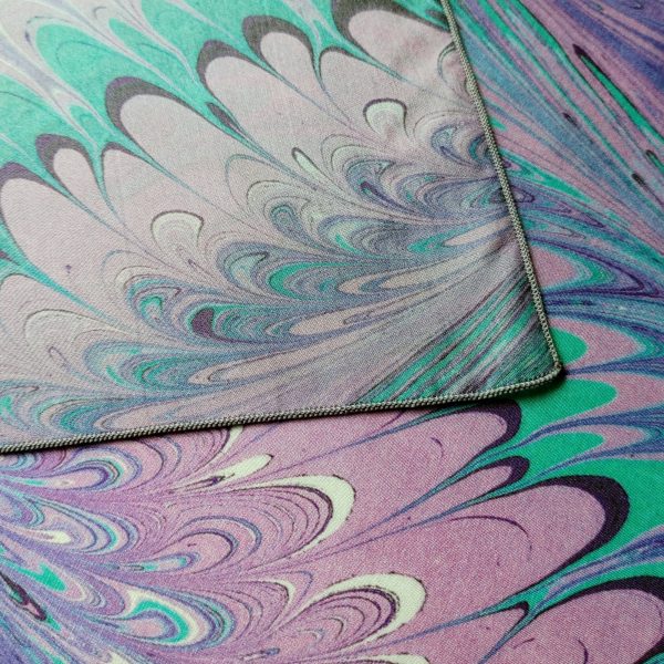 26" Square Silk Scarf - Spring Crocus - Image 5