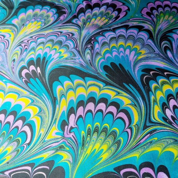 26" Square Silk Scarf - Pretty Peacock - Image 5